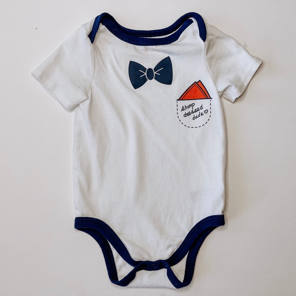 Cat & Jack // Bow tie Onesie